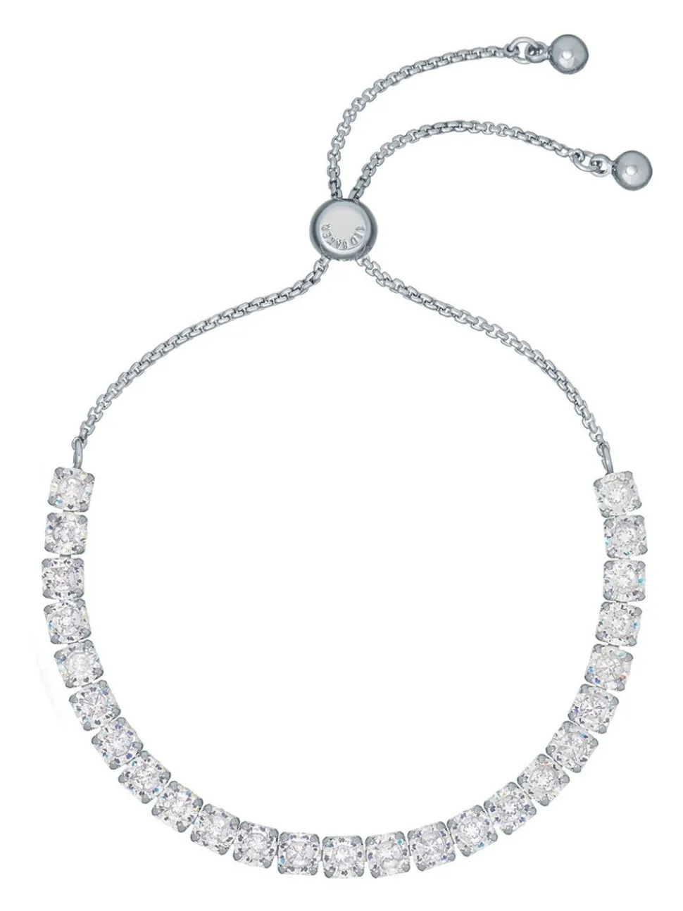 Tonalité argentée - Ted Baker Tone Melrah: Bracelet Curseur Icon Crystal, cristal transparent