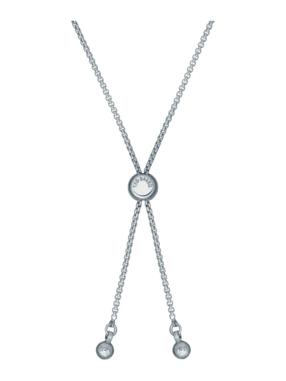 Tonalité argentée - Ted Baker Tone Melrah: Bracelet Curseur Icon Crystal, cristal transparent