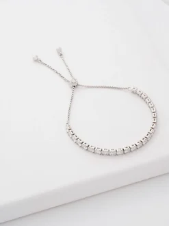 Tonalité argentée - Ted Baker Tone Melrah: Bracelet Curseur Icon Crystal, cristal transparent