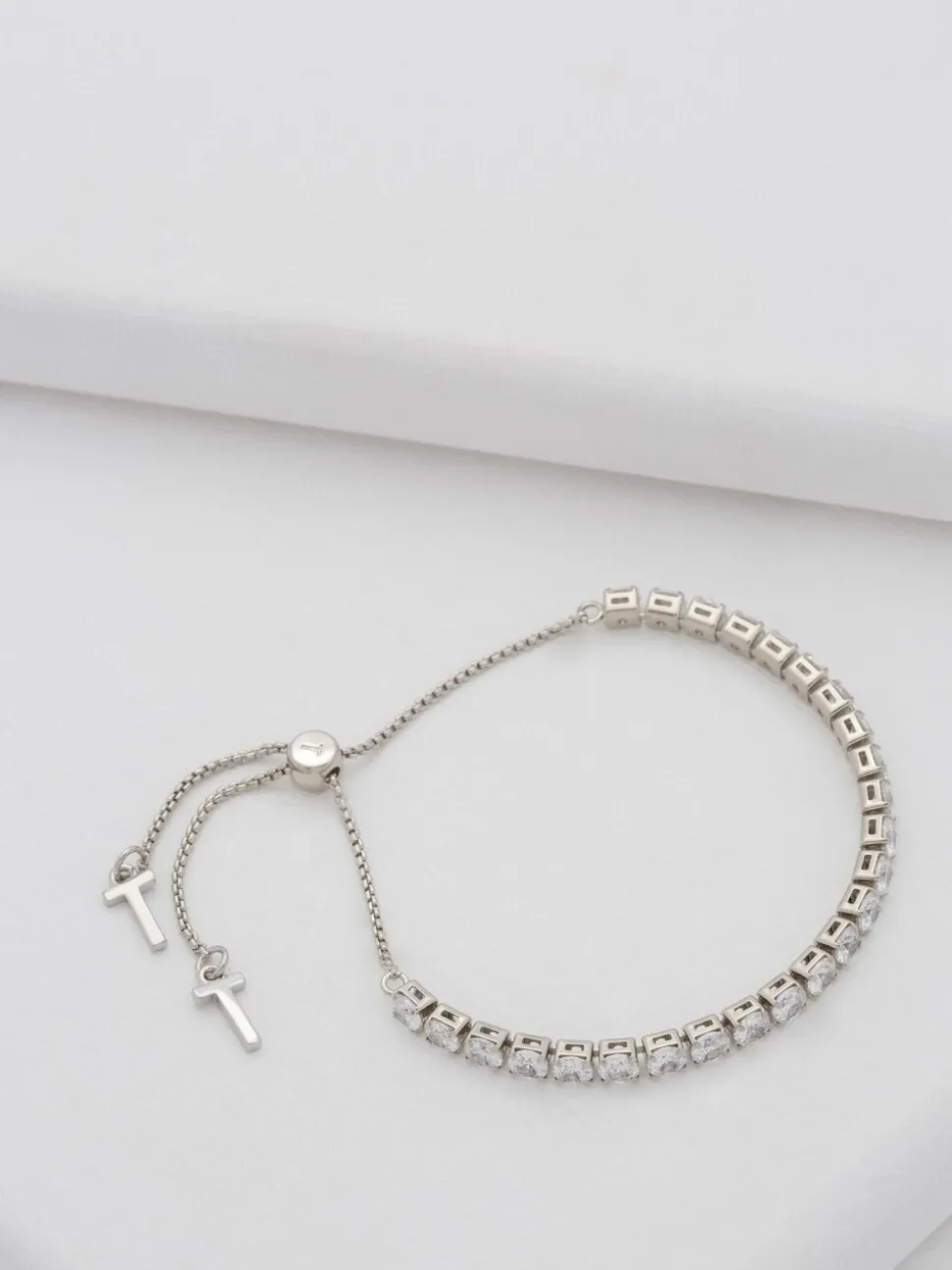 Tonalité argentée - Ted Baker Tone Melrah: Bracelet Curseur Icon Crystal, cristal transparent