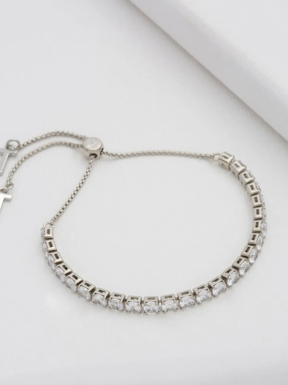 Tonalité argentée - Ted Baker Tone Melrah: Bracelet Curseur Icon Crystal, cristal transparent
