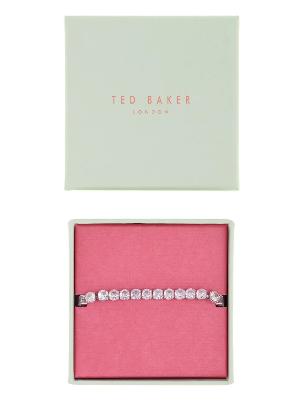 Tonalité argentée - Ted Baker Tone Melrah: Bracelet Curseur Icon Crystal, cristal transparent