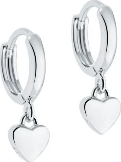Tonalité argentée - Ted Baker HARRYE : Boucles d’oreilles Tiny Heart Huggie