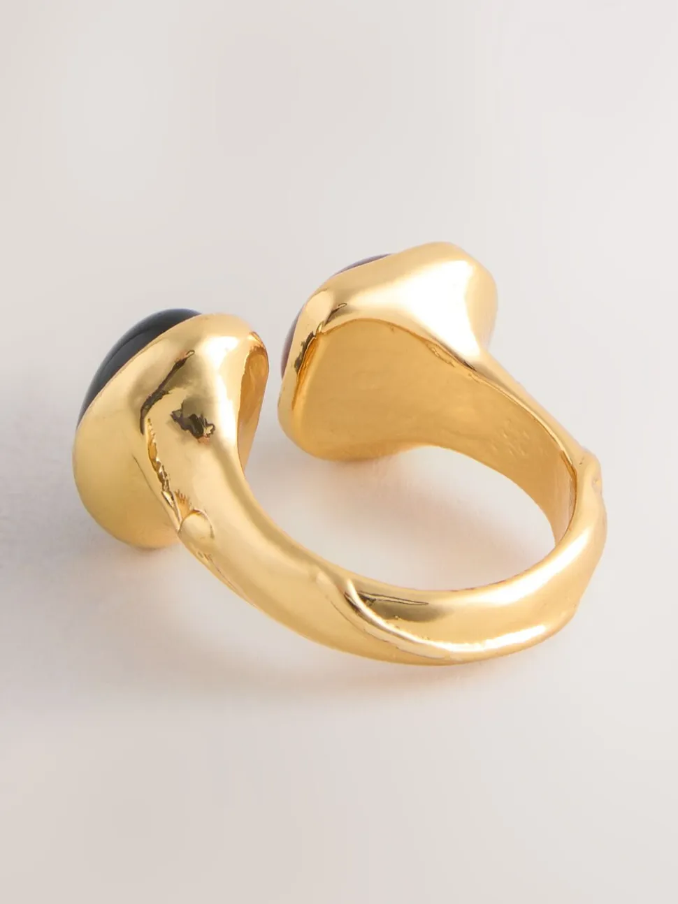 Tonalité d'or - Anneau ouvert Beige Sable bio