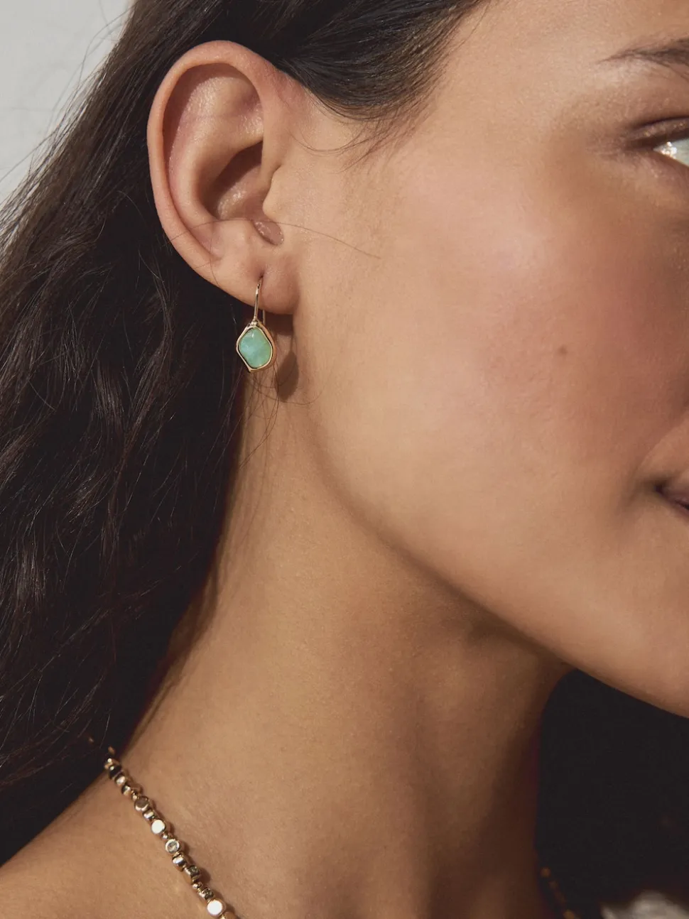 Tonalité d'or - Boucles d'oreilles avec détail Beige Sable