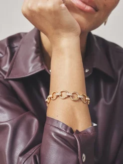 Tonalité d'or - Bracelet chaîne scintillante