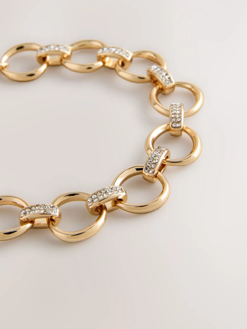 Tonalité d'or - Bracelet chaîne scintillante