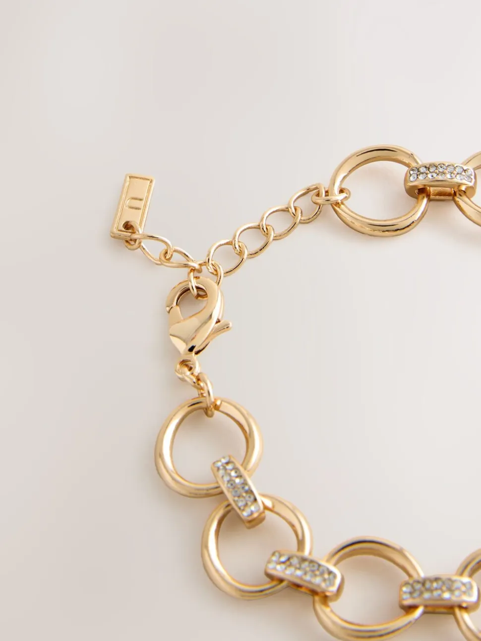 Tonalité d'or - Bracelet chaîne scintillante
