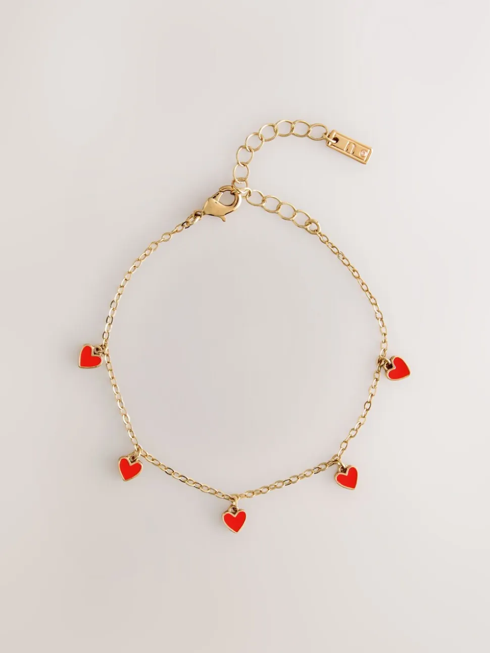 Tonalité d'or - Bracelet cœur délicat