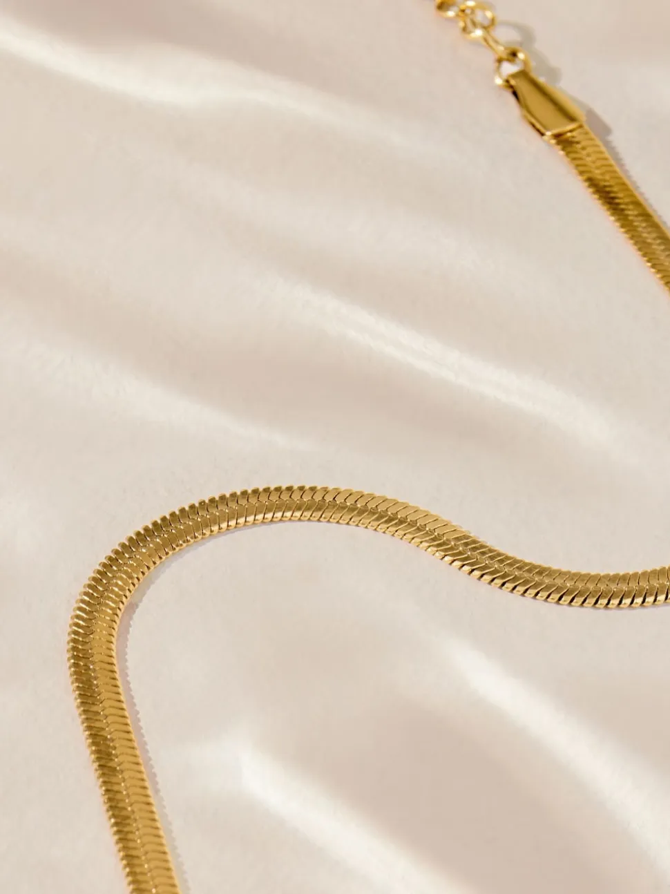 Tonalité d'or - Bracelet en acier inoxydable avec chaîne serpent