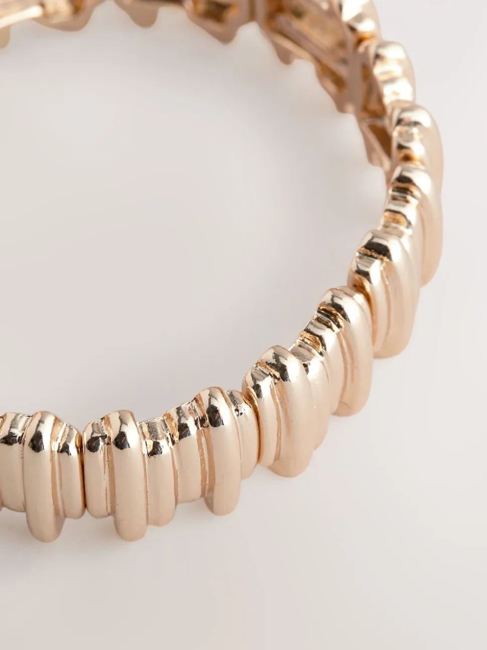 Tonalité d'or - Bracelet extensible à crêtes