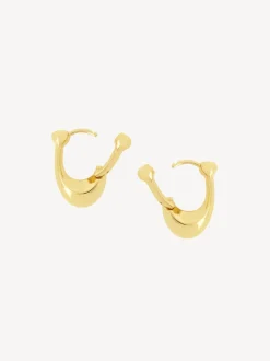 Tonalité d'or - COACH Boucles d’oreilles Signature C Huggie