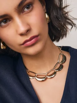 Tonalité d'or - Collier à maillons ouverts