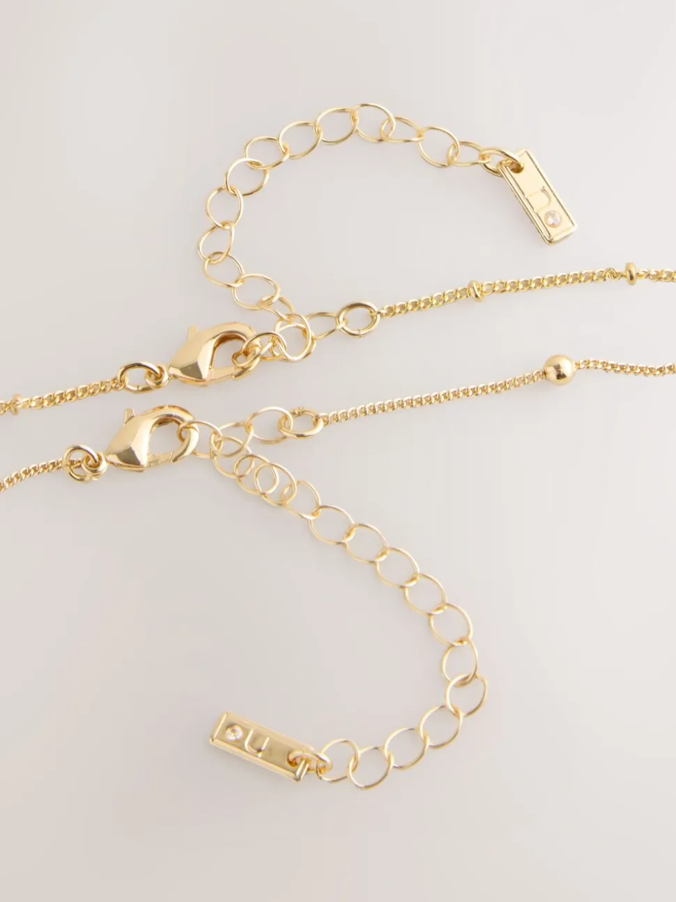 Tonalité d'or - Collier à pendentif pampille 2 couches