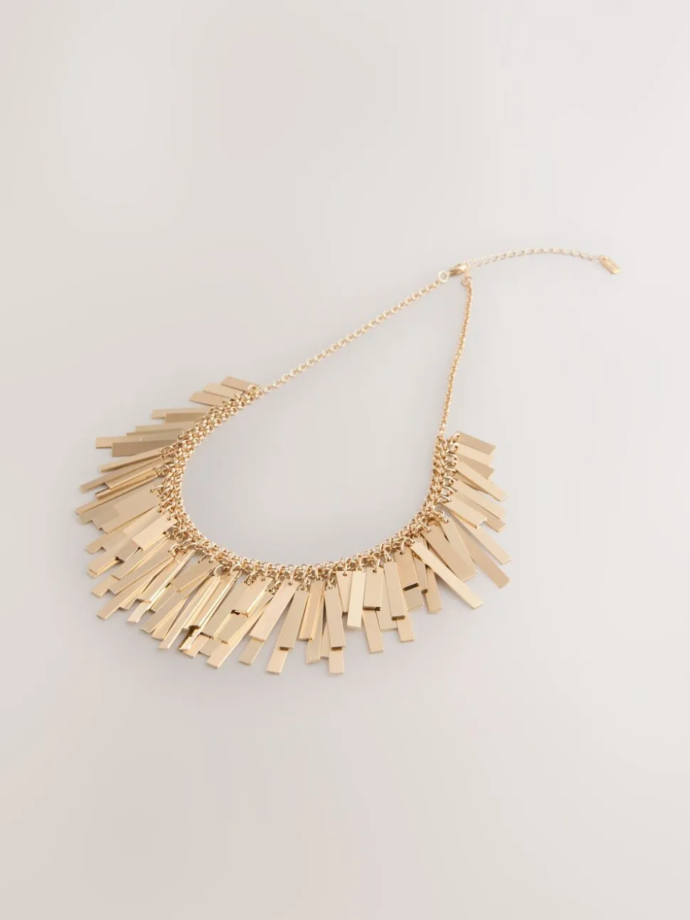 Tonalité d'or - Collier bavoir à éventails