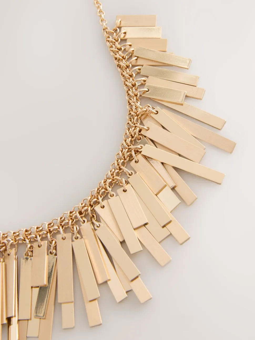 Tonalité d'or - Collier bavoir à éventails