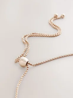 Tonalité d'or - Collier pully effet perles scintillantes