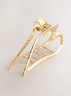 Tonalité d'or - Heart Hair Claw Clip