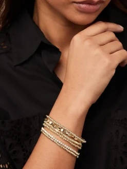 Tonalité d'or - Lot de bracelets extensibles scintillants