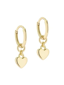 Tonalité d'or - Ted Baker HARRYE : Boucles d’oreilles Tiny Heart Huggie