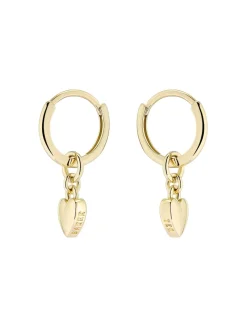 Tonalité d'or - Ted Baker HARRYE : Boucles d’oreilles Tiny Heart Huggie