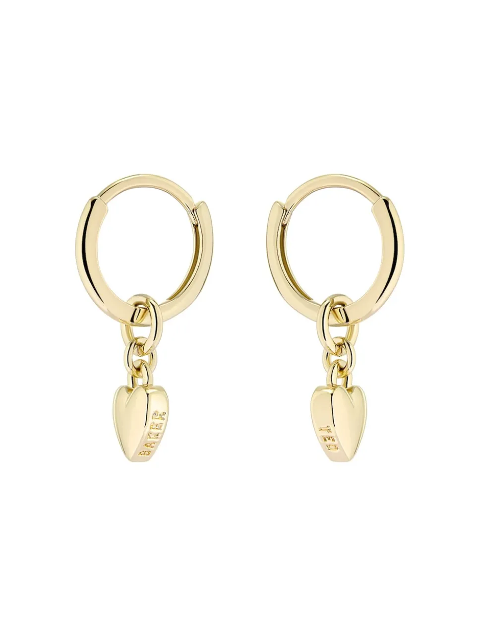 Tonalité d'or - Ted Baker HARRYE : Boucles d’oreilles Tiny Heart Huggie