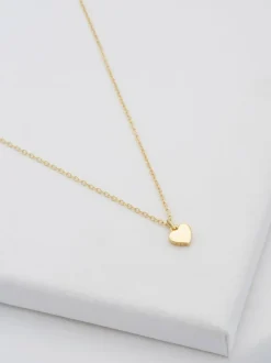 Tonalité d'or - Ted Baker HARA : Collier avec pendentif petit cœur