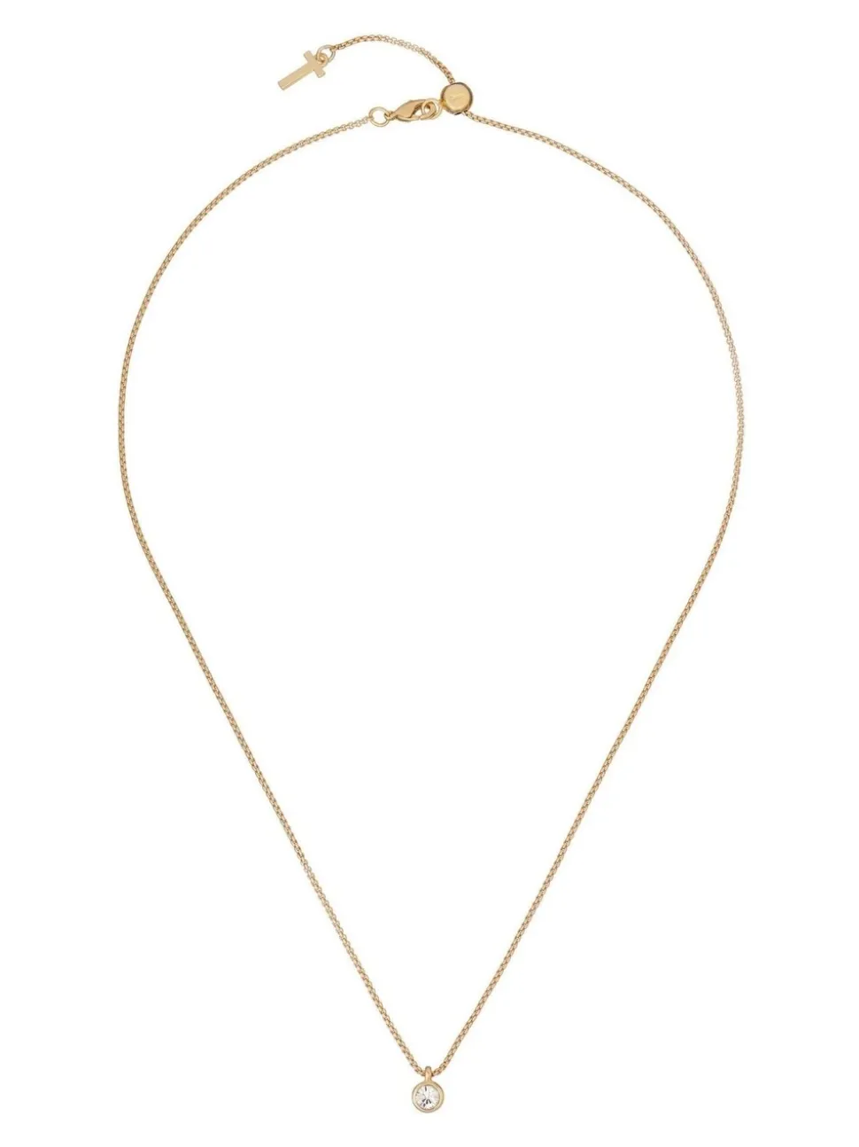 Tonalité d'or - Ted Baker SININAA : Collier avec pendentif en cristal