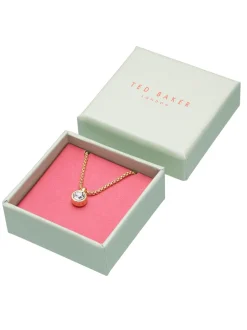Tonalité d'or - Ted Baker SININAA : Collier avec pendentif en cristal