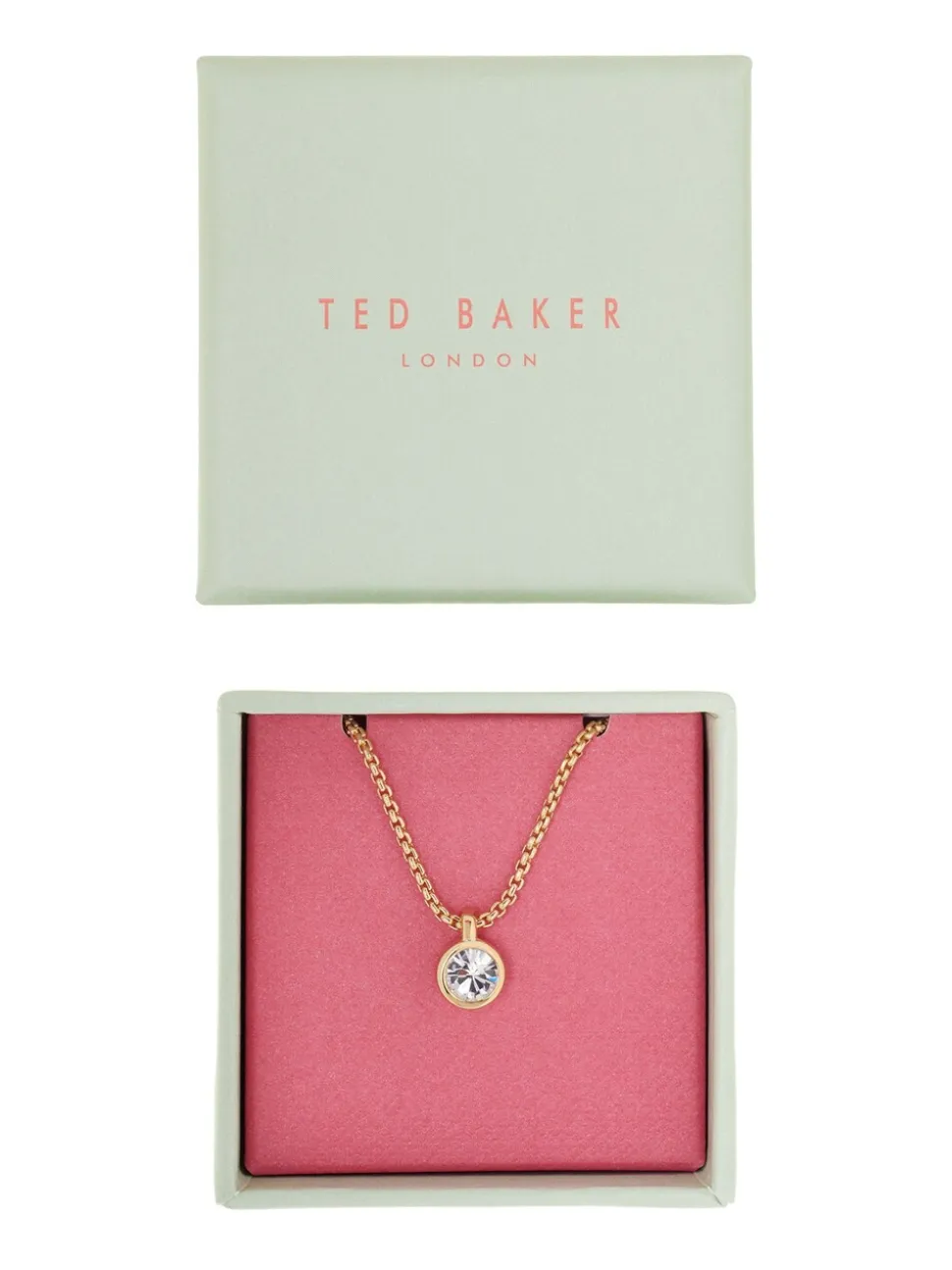 Tonalité d'or - Ted Baker SININAA : Collier avec pendentif en cristal