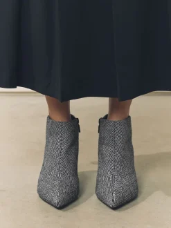 tweed gris - Bottes Forever Comfort® Kitten heel