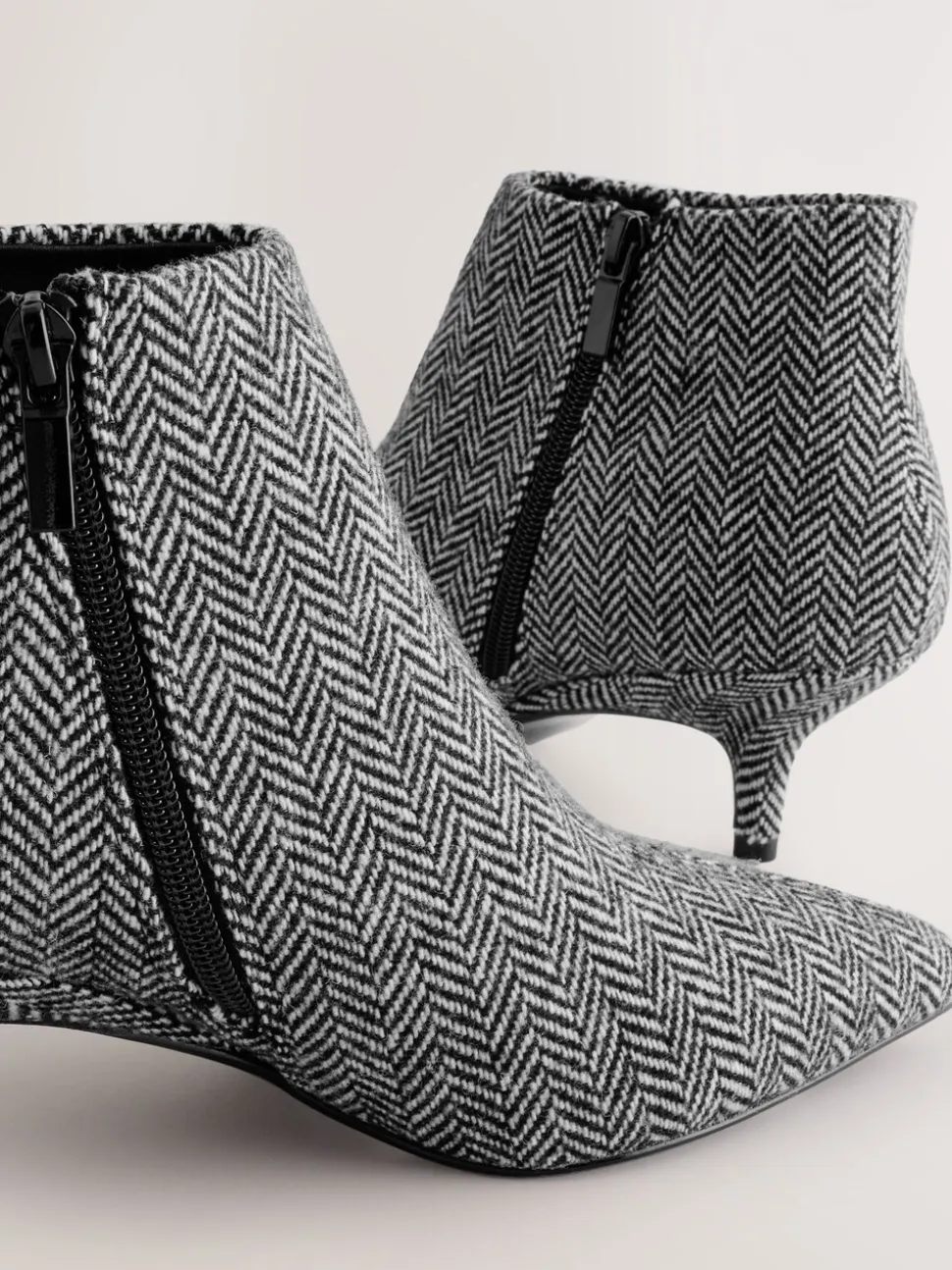 tweed gris - Bottes Forever Comfort® Kitten heel