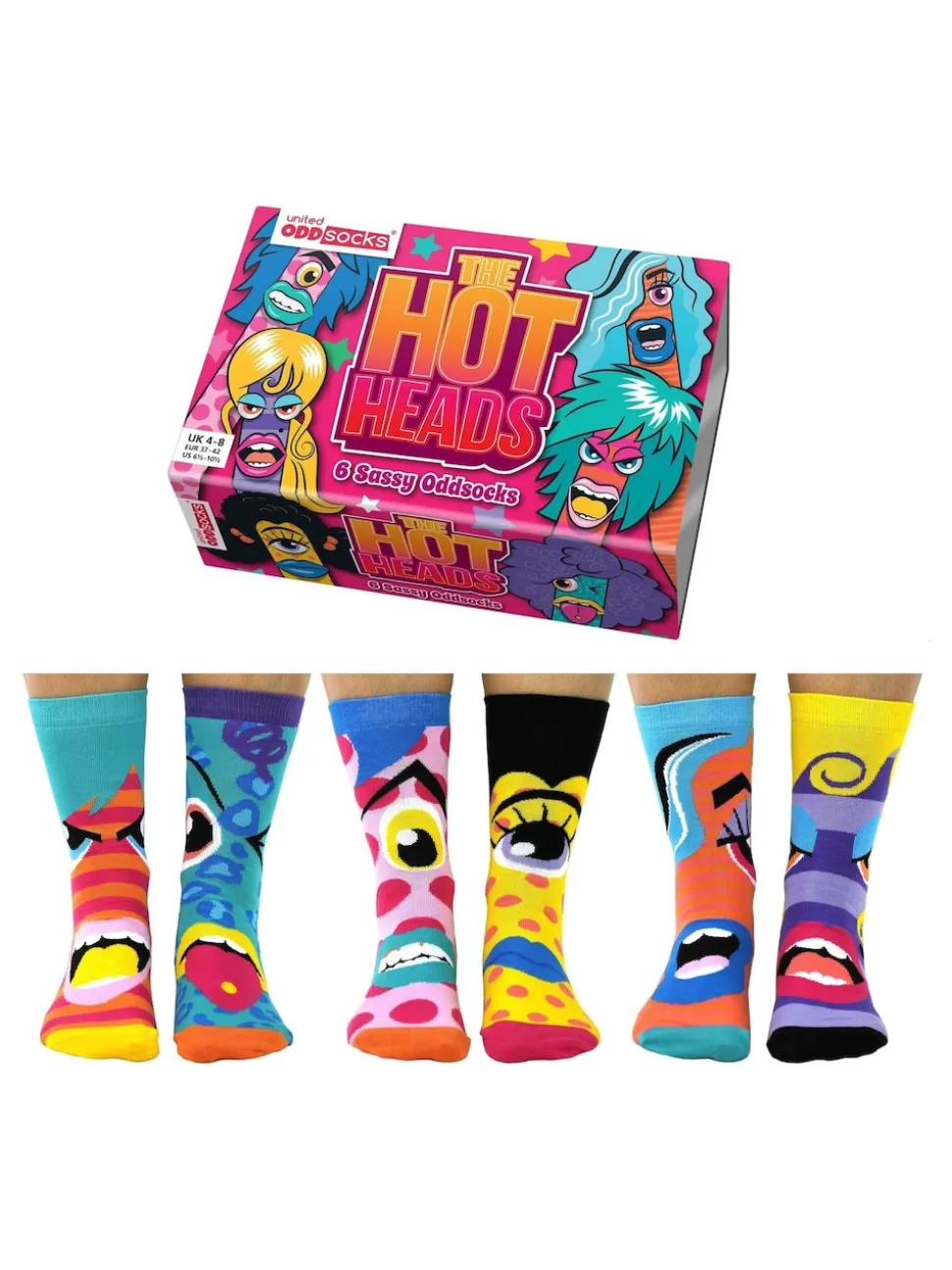 United Odd Socks Chaussettes Hot Heads