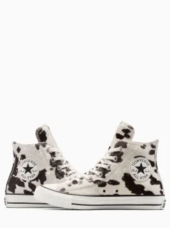 Vache marron - Converse Baskets Chuck Taylor en daim sur l’ensemble