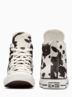 Vache marron - Converse Baskets Chuck Taylor en daim sur l’ensemble