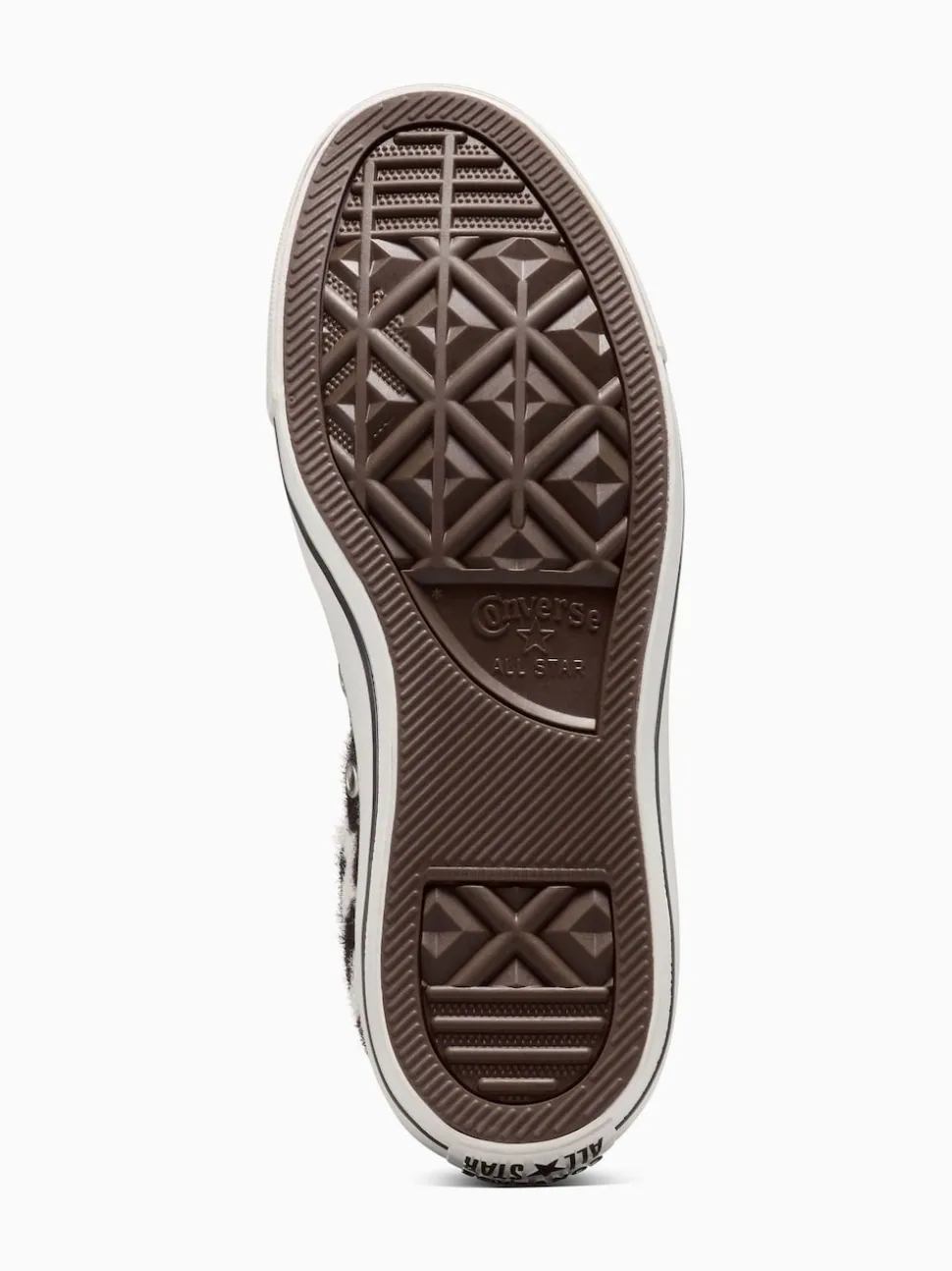 Vache marron - Converse Baskets Chuck Taylor en daim sur l’ensemble