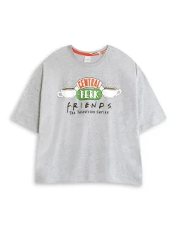 Vanilla Underground Friends Ensemble de pyjama long à Manches courtes avec Logo Central Perk