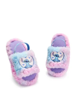 Vanilla Underground Womens Disney Stitch Fluffy Slipper Curseur