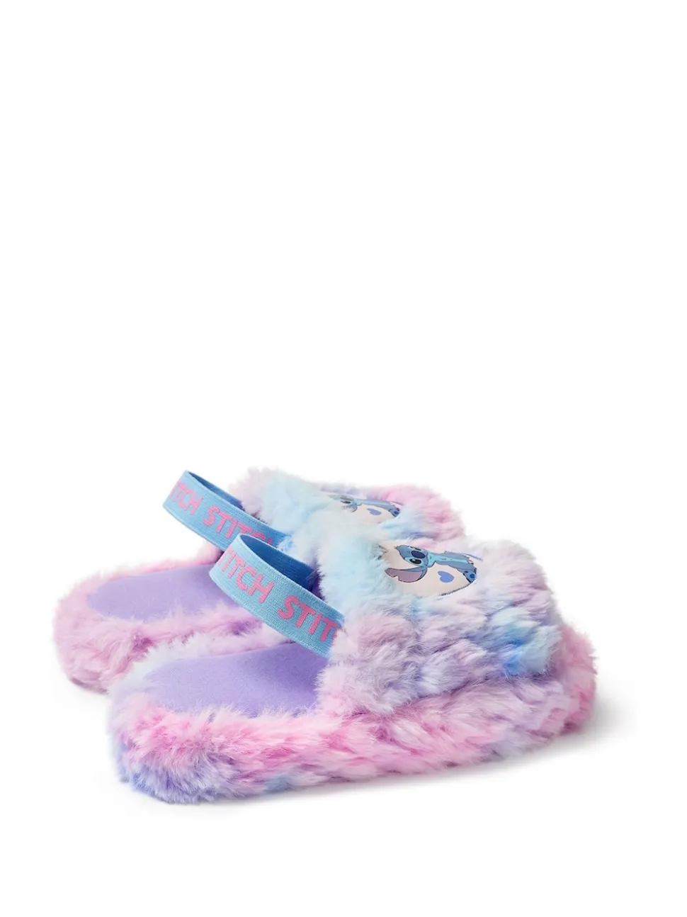 Vanilla Underground Womens Disney Stitch Fluffy Slipper Curseur