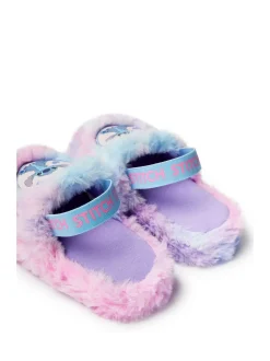 Vanilla Underground Womens Disney Stitch Fluffy Slipper Curseur