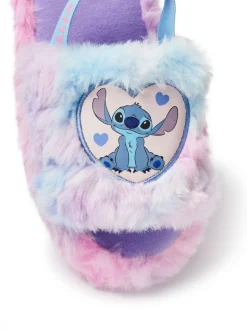 Vanilla Underground Womens Disney Stitch Fluffy Slipper Curseur