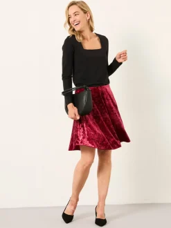 Velours Bordeaux - Jupe FatFace