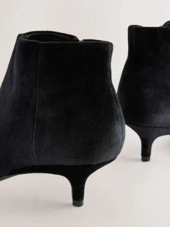 Velours noir - Bottes Forever Comfort® Kitten heel