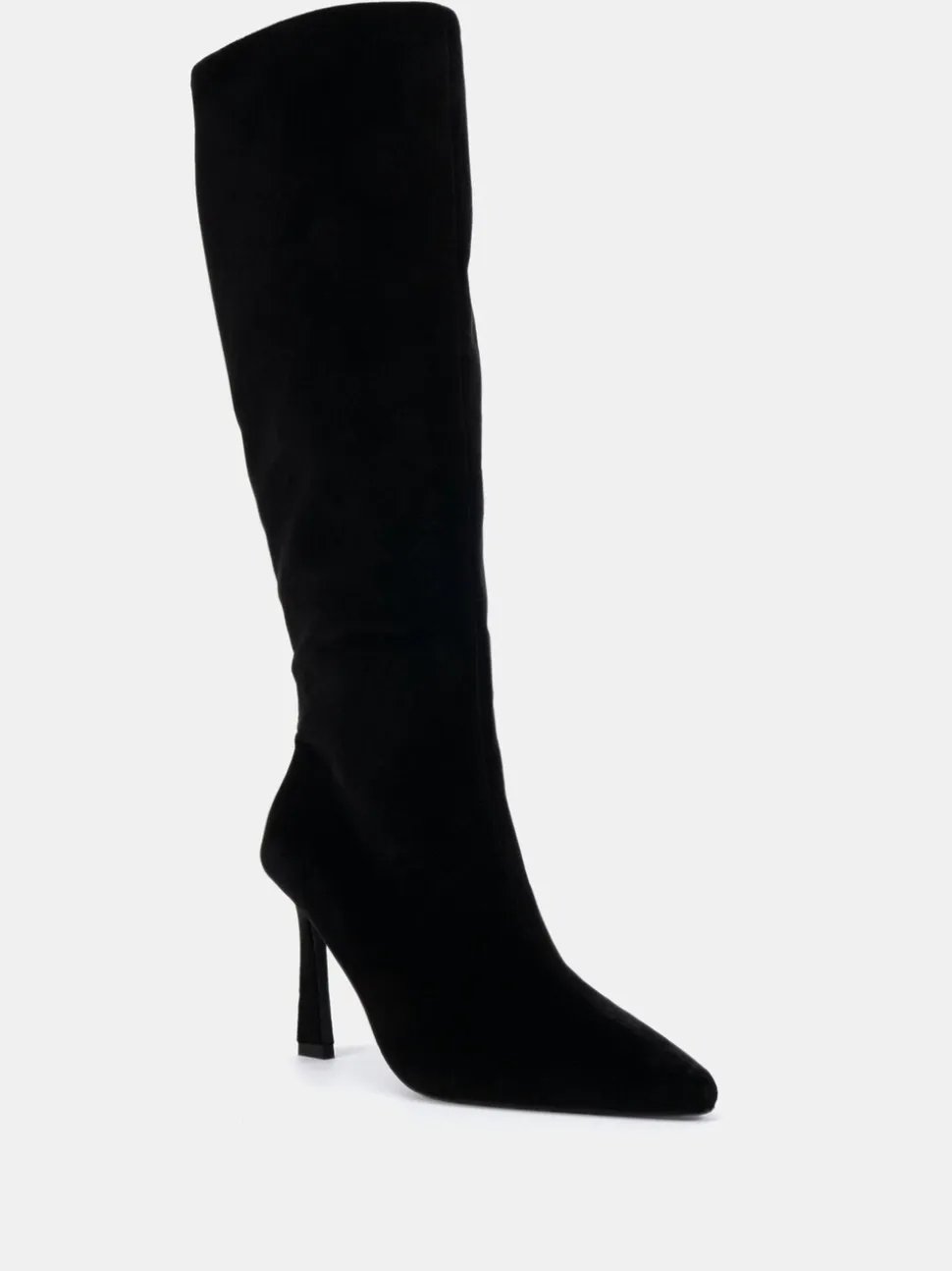 Velours noir - Novo Bottes au genou stretch à bout pointu Galaxy pointu