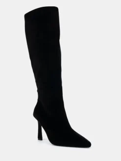 Velours noir - Novo Bottes au genou extensibles à bout pointu Galaxy