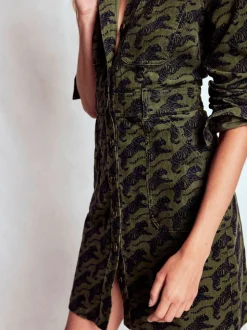 Vert - Boden Robe courte en velours côtelé Amanda