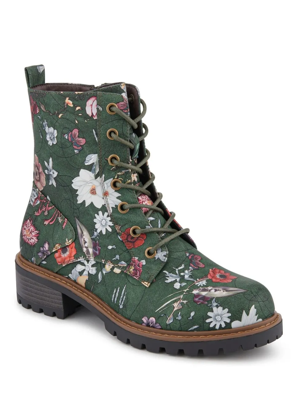 Vert - Bottes/Bottines cheville Dentelle Coupe ample Pavers