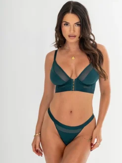 Vert - Brassière Pour Moi India à armature et fermeture avant