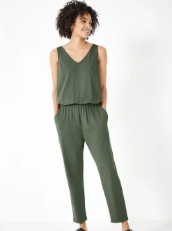 Vert - Combinaison courte en jersey Hush