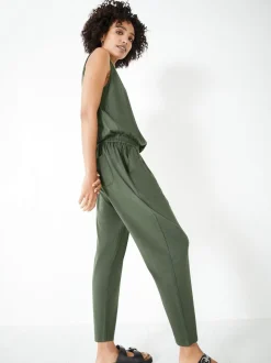 Vert - Combinaison courte en jersey Hush
